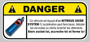 STICKER ATTENTION DANGER NOS - DA123