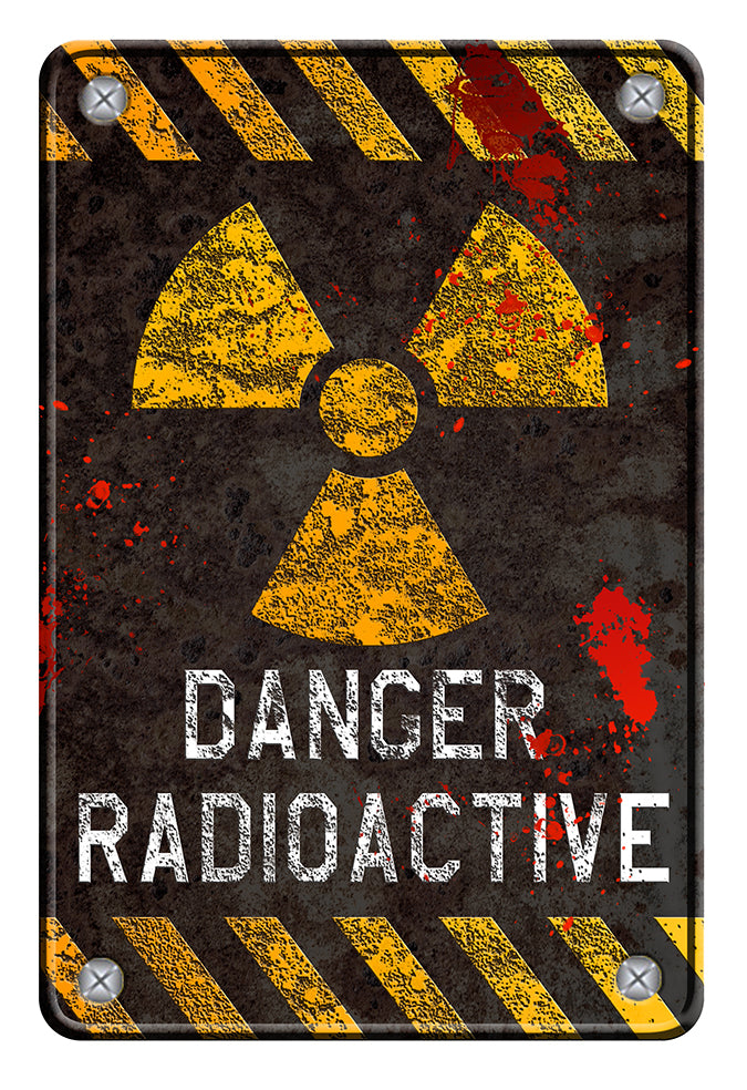 STICKER ATTENTION DANGER RADIOACTIVITE - DA150