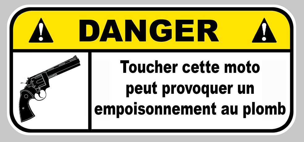 STICKER ATTENTION DANGER PLOMB - DA198