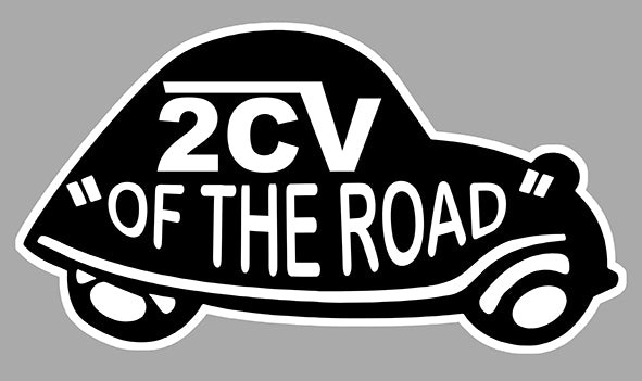 STICKER 2CV DEUCHE OF THE ROAD - DB051