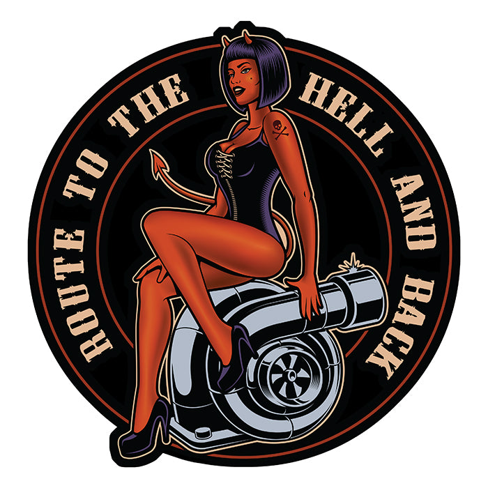 STICKER PINUP DIABLESSE TURBO - DB076