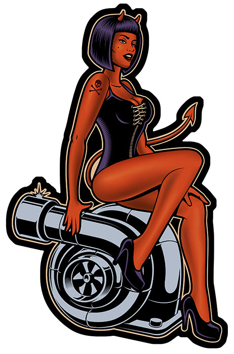 STICKER PINUP DIABLESSE TURBO - DB078