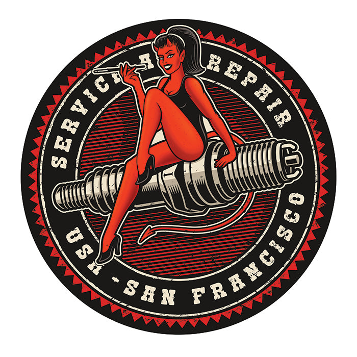 STICKER PINUP DIABLESSE BOUGIE - DB079
