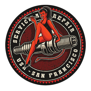 STICKER PINUP DIABLESSE BOUGIE - DB079