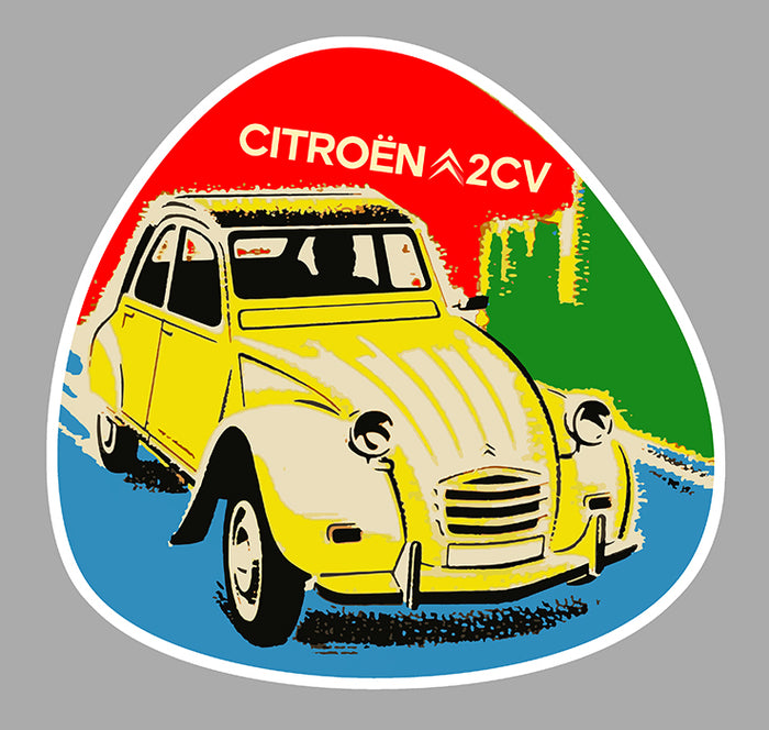 Aufkleber Citroën Deuche 2CV DB143 – Selbstklebender Aufkleber