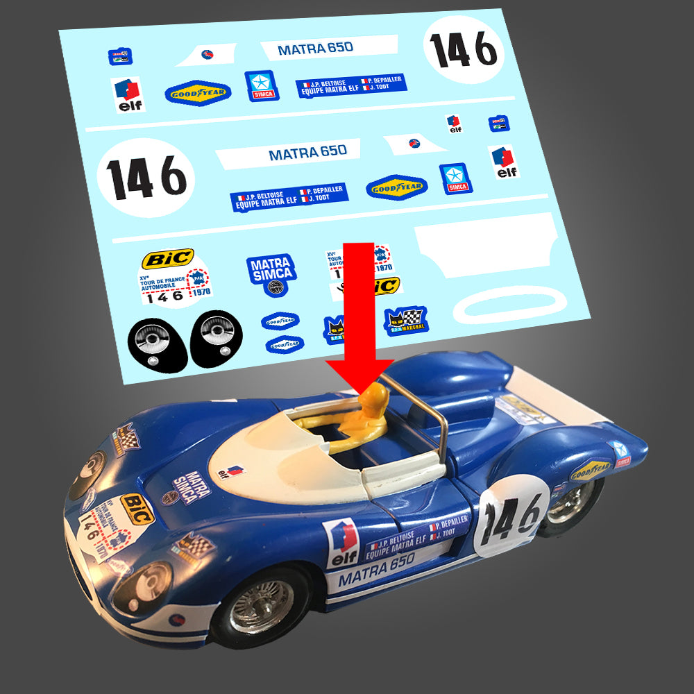 STICKERS POUR MATRA 650 #146 REF DCS004