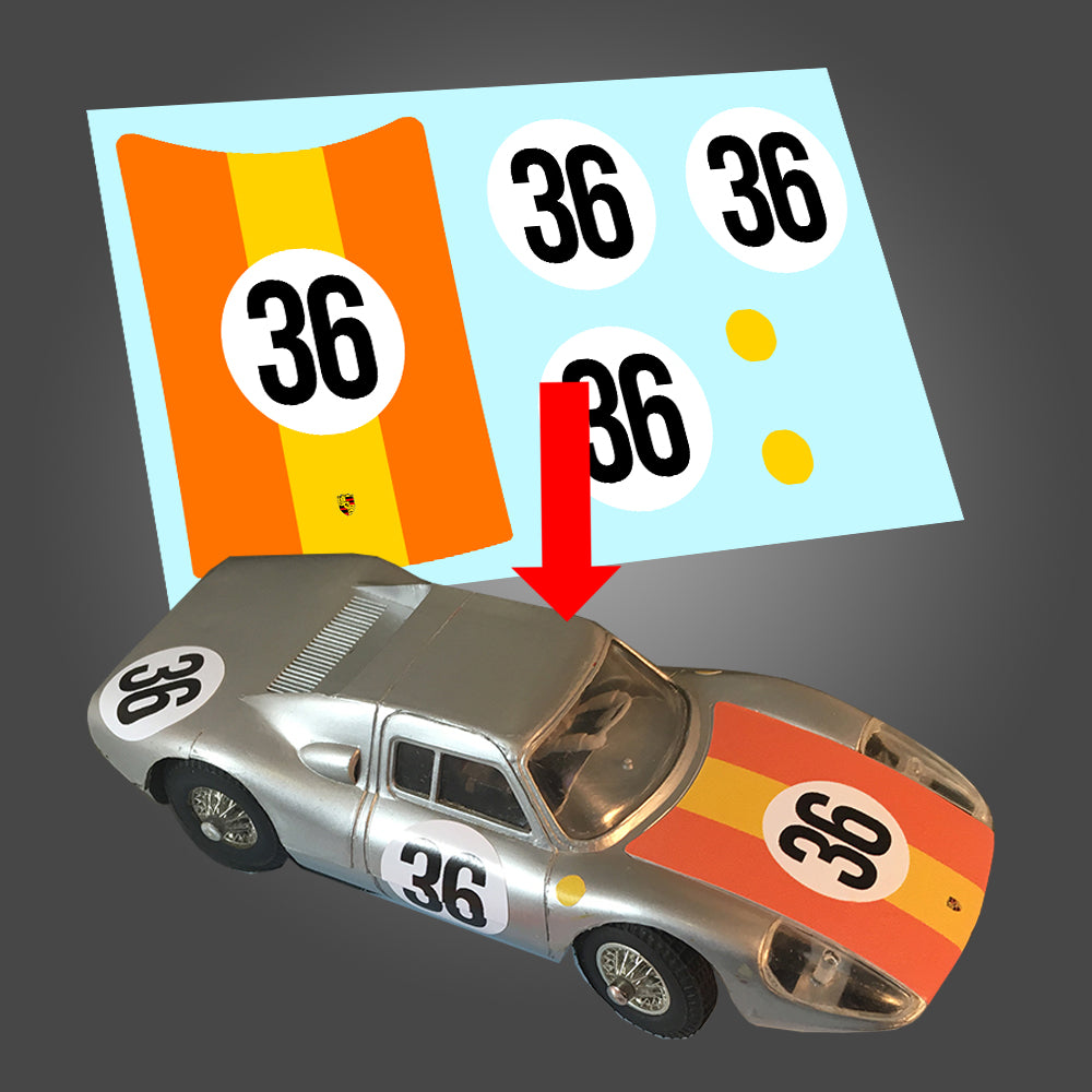 STICKERS POUR PORSCHE 904 #36 LM65 REF DCS013