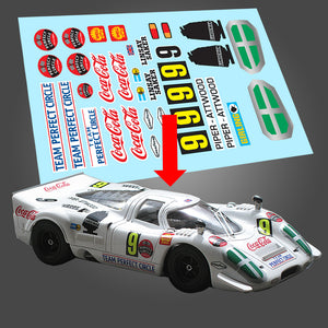 STICKERS POUR PORSCHE 917 KYALAMI PIPER REF DCS036