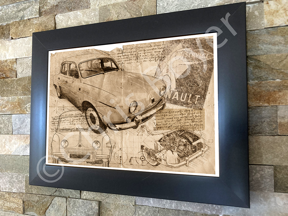 Citroën 2cv wall art, décor mural plastique longueur 38 cm Citroën 2cv wall art, décor mural plastique longueur 38 cm