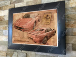 ART PRINT "DA VINCI" - FERRARI F355 Berlinetta - Ref : DV055