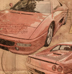 ART PRINT "DA VINCI" - FERRARI F355 Berlinetta - Ref : DV055