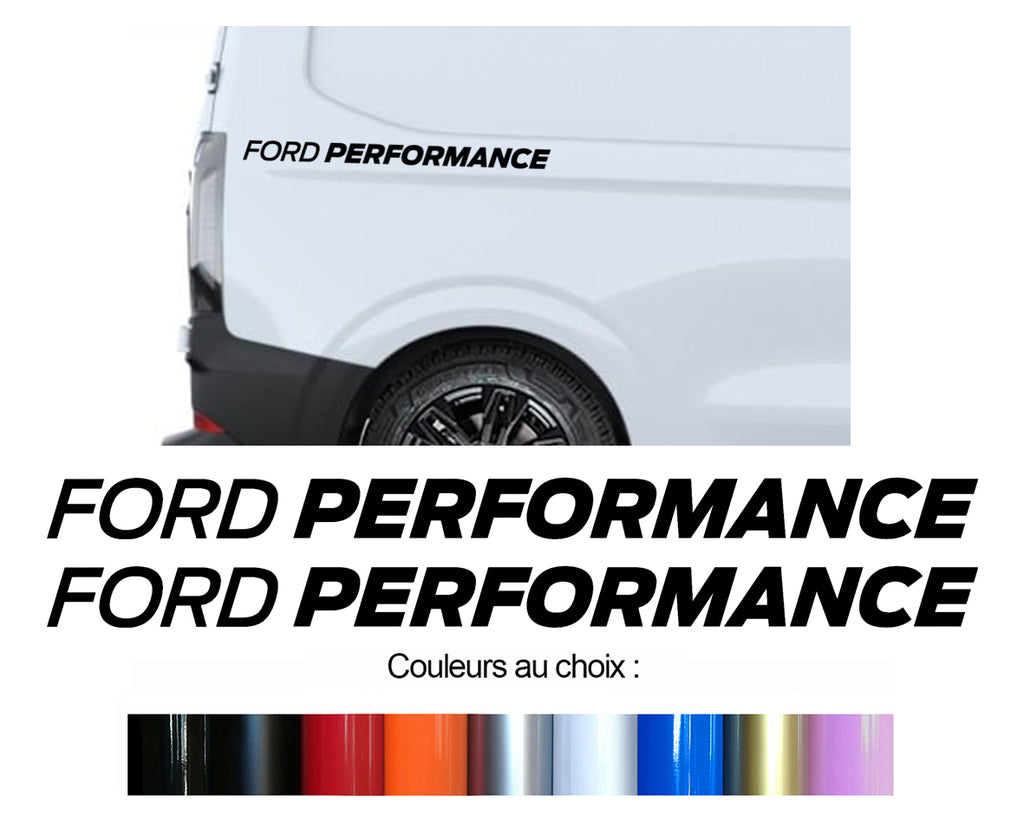 2 X STICKER FORD PERFORMANCE TRANSIT CUSTOM - FB147