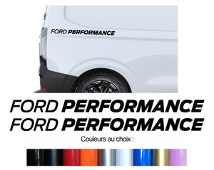 2 X STICKER FORD PERFORMANCE TRANSIT CUSTOM - FB147