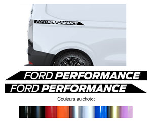 2 X STICKER FORD PERFORMANCE TRANSIT CUSTOM - FB148