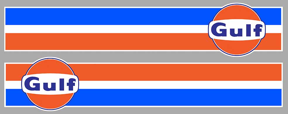 2 X STICKER GULF - GA178