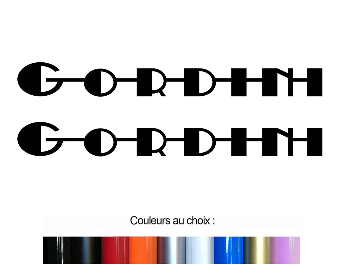 2 X STICKER GORDINI - GB037