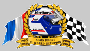 STICKER ALAIN PROST - HA047