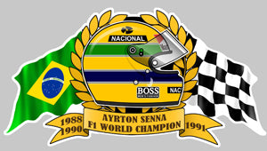 STICKER AYRTON SENNA - HA049