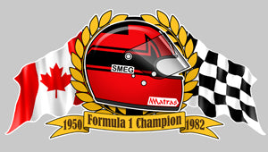 STICKER GILLES VILLENEUVE - HA057