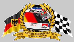 STICKER MICHAEL SCHUMACHER - HA065