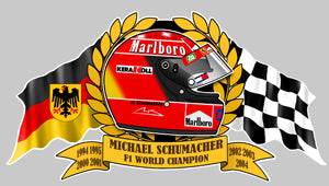 STICKER MICHAEL SCHUMACHER - HA067