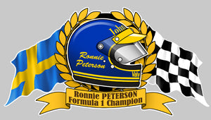 STICKER RONNIE PETERSON - HA077