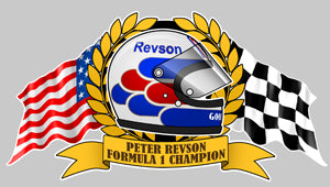 STICKER PETER REVSON - HA081