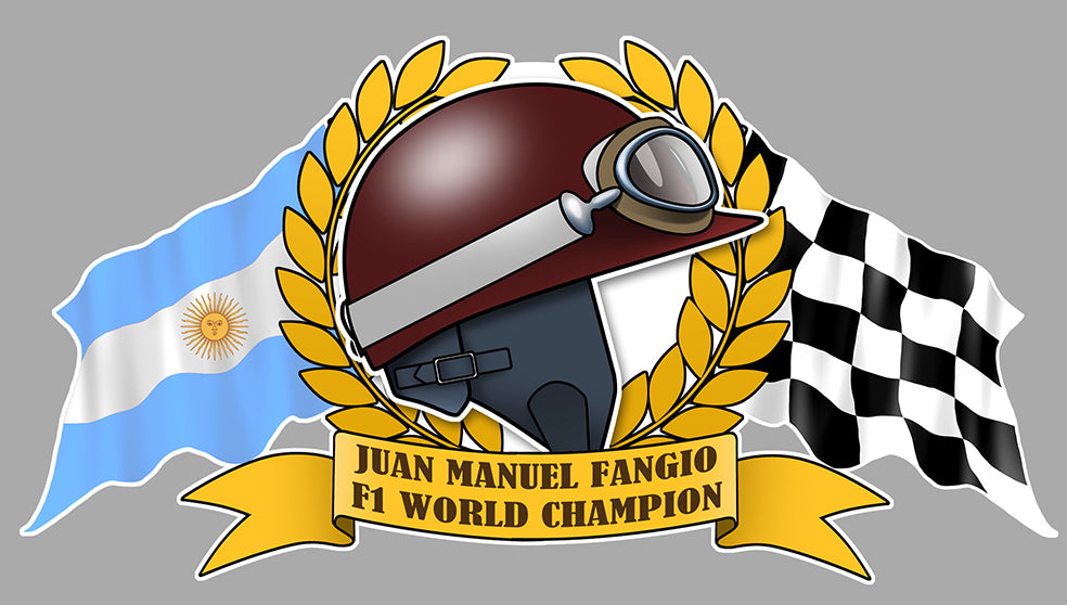 STICKER JUAN MANUEL FANGIO - HA168