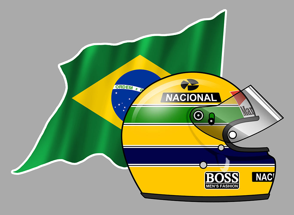 STICKER AYRTON SENNA - HA207