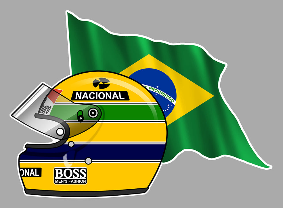 STICKER AYRTON SENNA - HA208