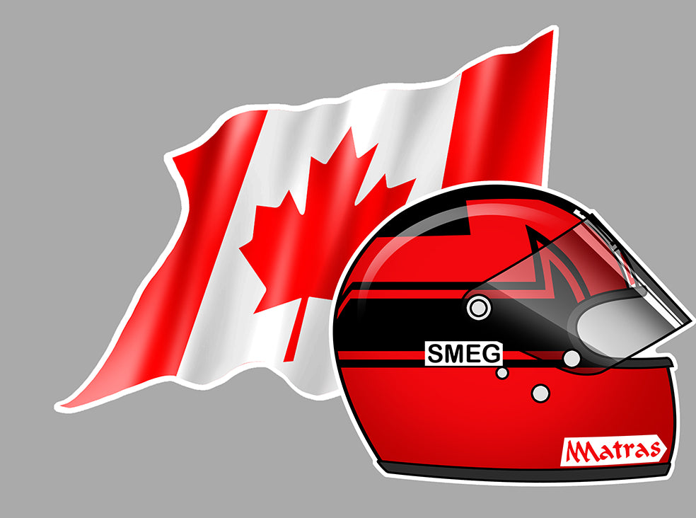STICKER GILLES VILLENEUVE - HA223
