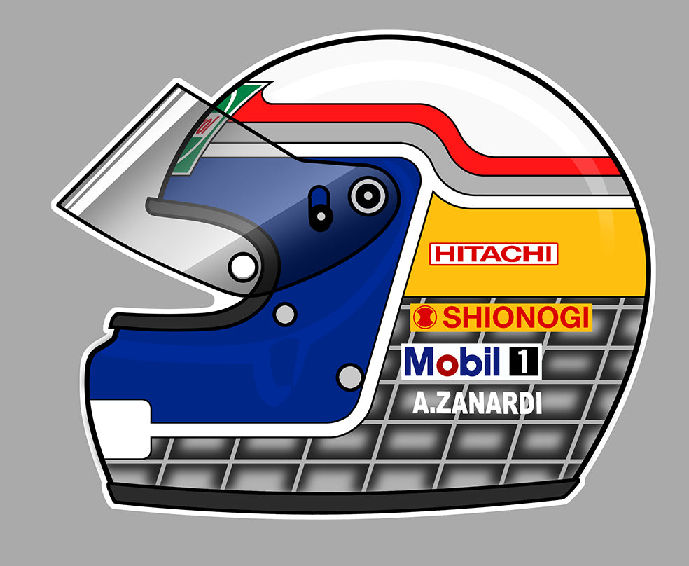 STICKER ALESSANDRO ZANARDI - HB017