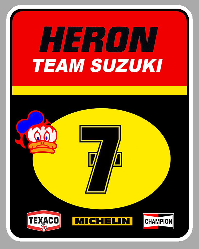 STICKER CONTINENTAL CIRCUS SHEENE SUZUKI HERON - HB077