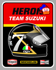 STICKER CONTINENTAL CIRCUS SHEENE SUZUKI HERON - HB078