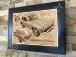 ART PRINT "DA VINCI" - HONDA S800 Coupé - Ref : DV026