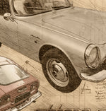 ART PRINT "DA VINCI" - HONDA S800 Coupé - Ref : DV026