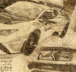 ART PRINT "DA VINCI" - LAMBORGHINI HURRACAN - Ref : DV011