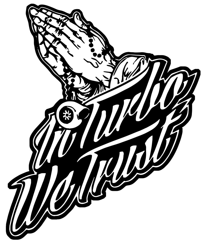STICKER IN TURBO WE TRUST - IA096