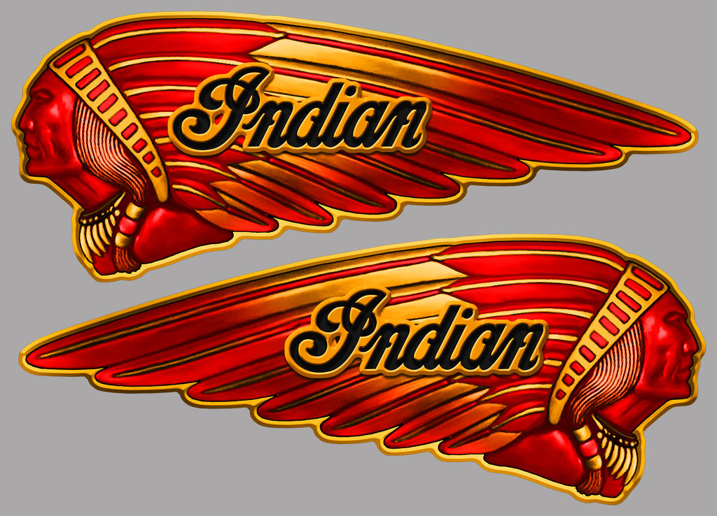 2 X STICKER INDIAN - IZ028