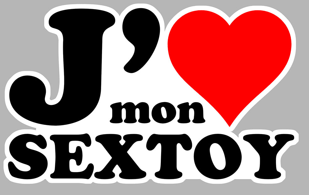 STICKER J'AIME SEX TOY -JA042