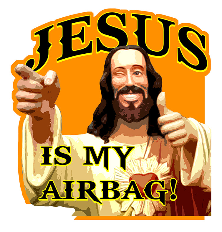 STICKER JESUS IS MY AIRBAG -JA048