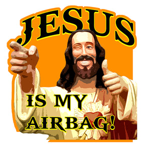 STICKER JESUS IS MY AIRBAG -JA048