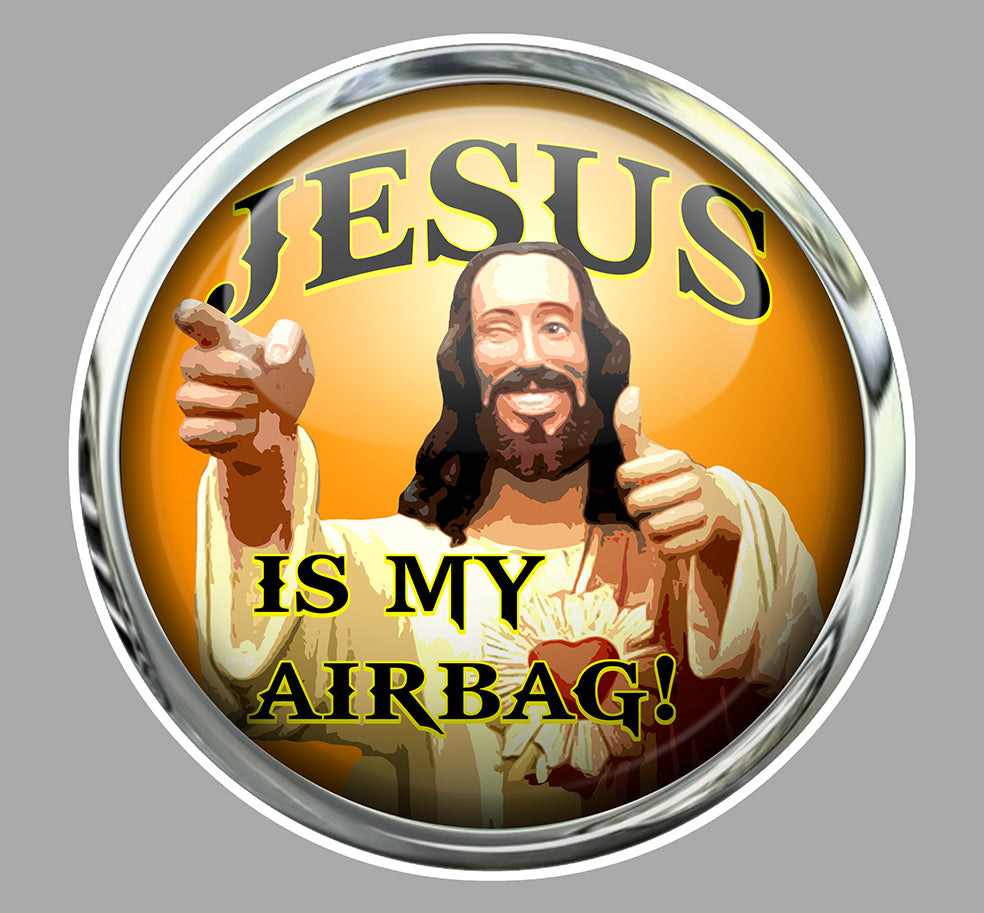 STICKER JESUS IS MY AIRBAG -JA055
