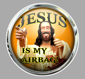 STICKER JESUS IS MY AIRBAG -JA055