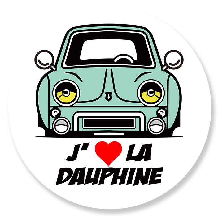 STICKER RENAULT DAUPHINE - JA099