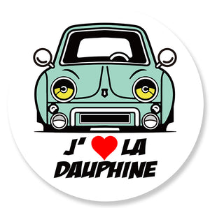STICKER RENAULT DAUPHINE - JA099
