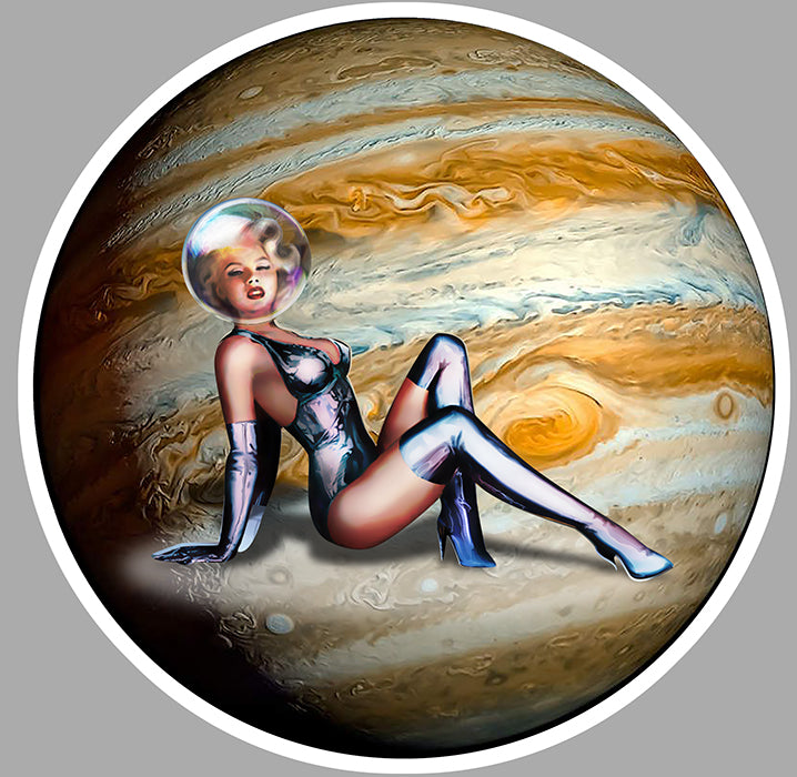 STICKER PINUP JUPITER SCI-FI - JA121