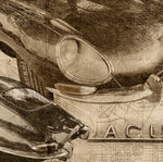 ART PRINT "DA VINCI" - JAGUAR TYPE E - Ref : DV029