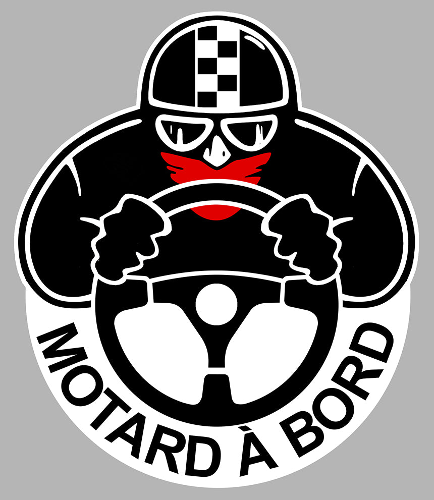 STICKER MOTARD A BORD - MA161