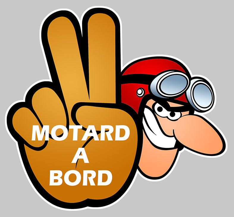 STICKER MOTARD A BORD - MA168